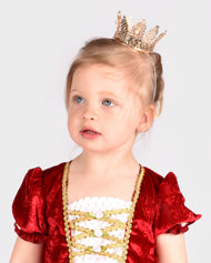Prinsesskrona med pärlor, metall