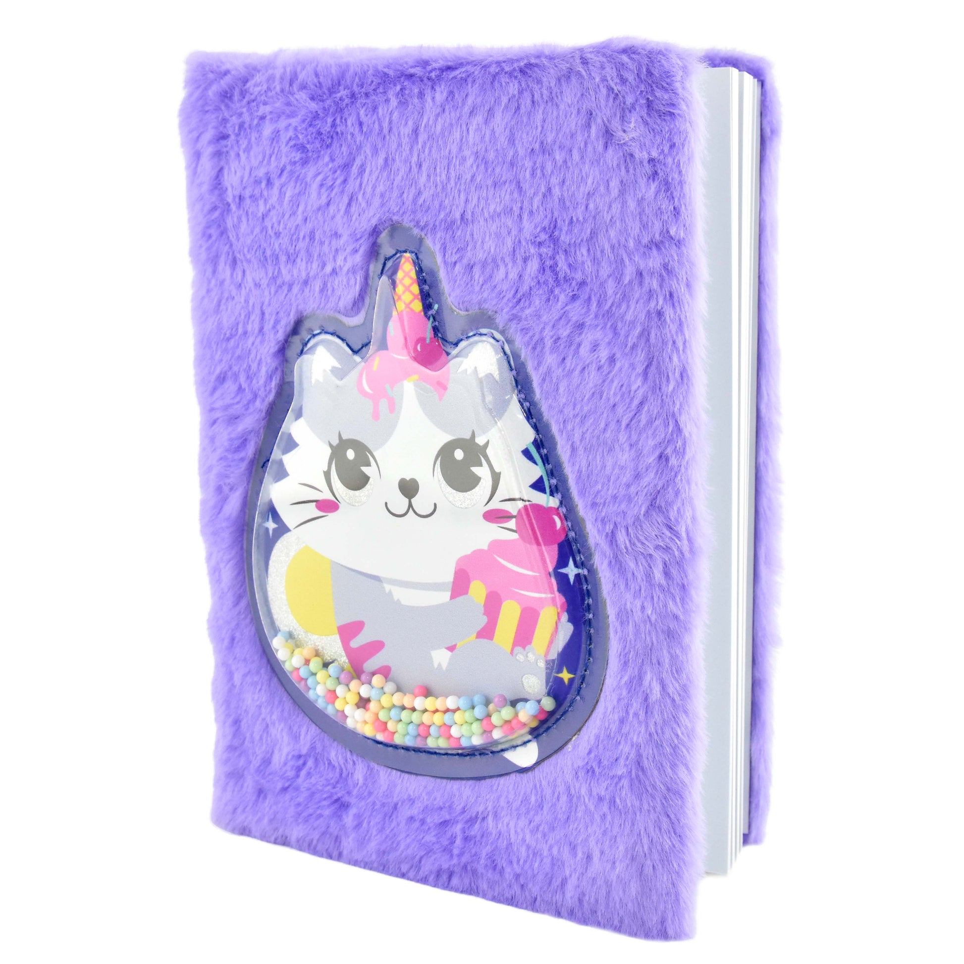 Anteckningsbok fluffig caticorn cupcake A5