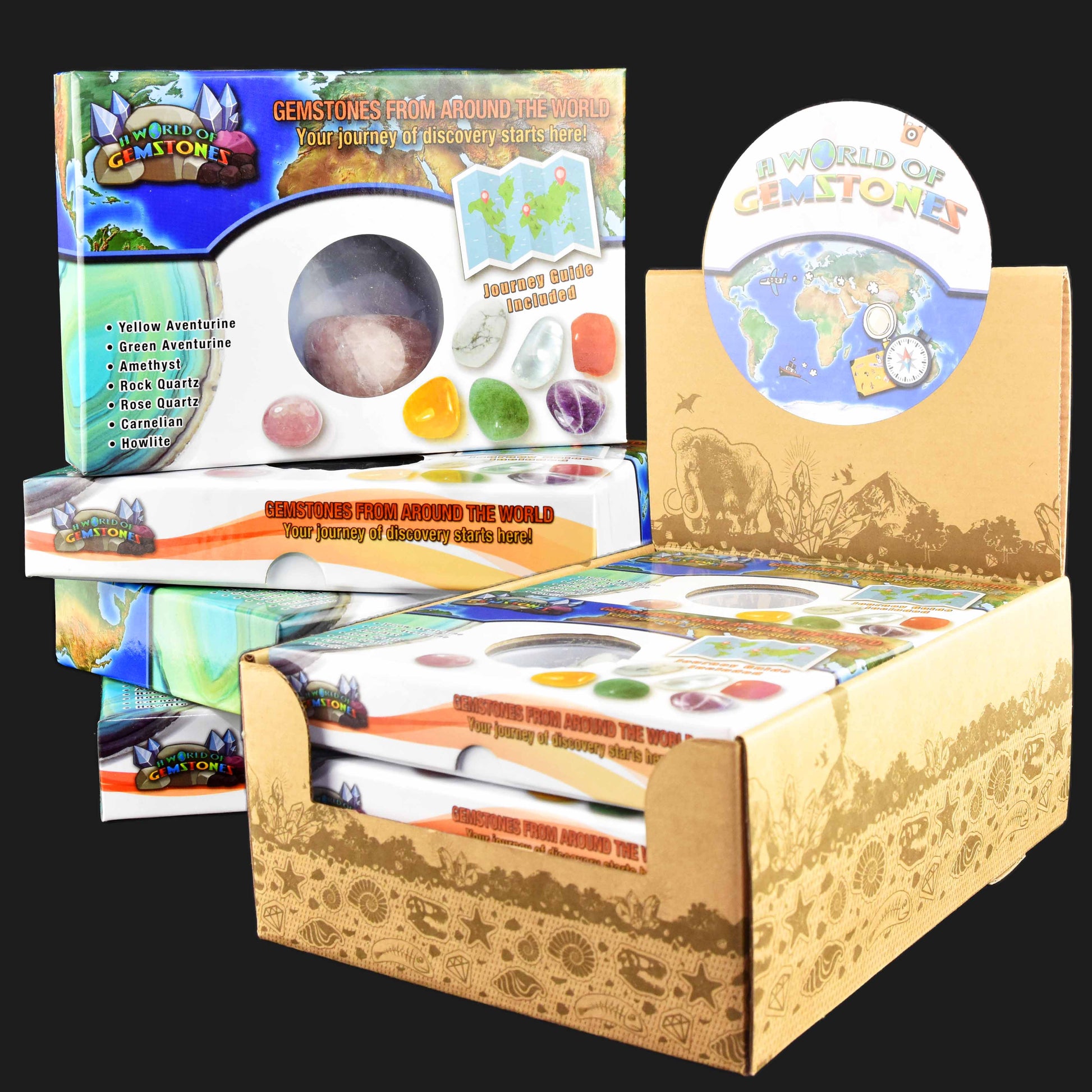 Ädelstenar från hela världen 2-4cm