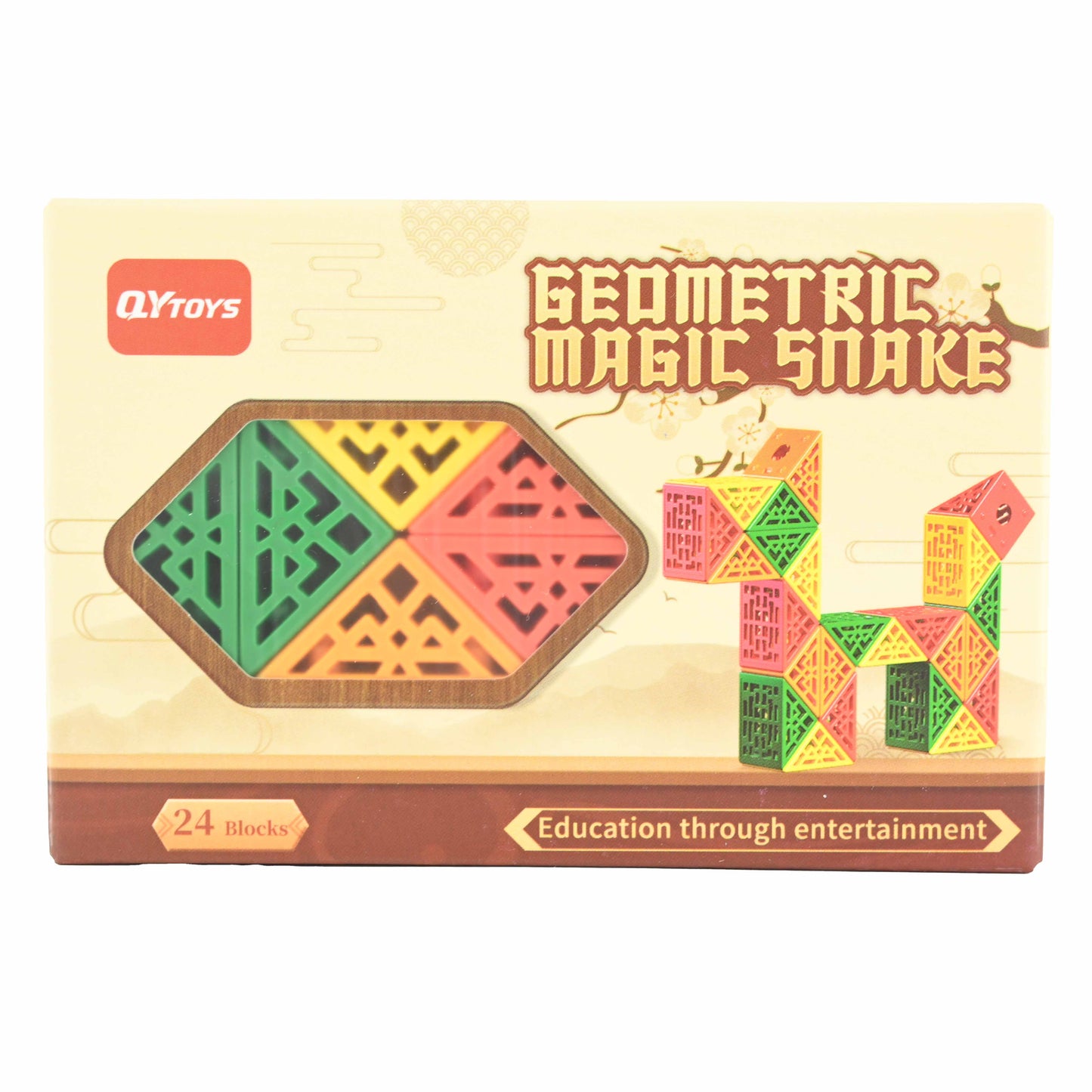 Magisk geometrisk orm 24 block 10,5cm
