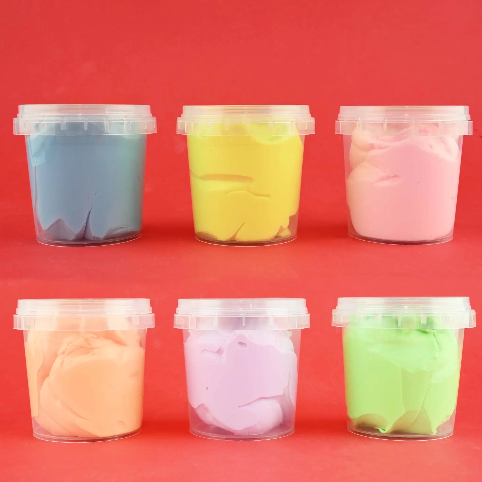 Fluffig och Stretchig Lera 45 g – Kladdfri, Fläckfri & Supermjuk (6-pack, Hög Kvalitet)