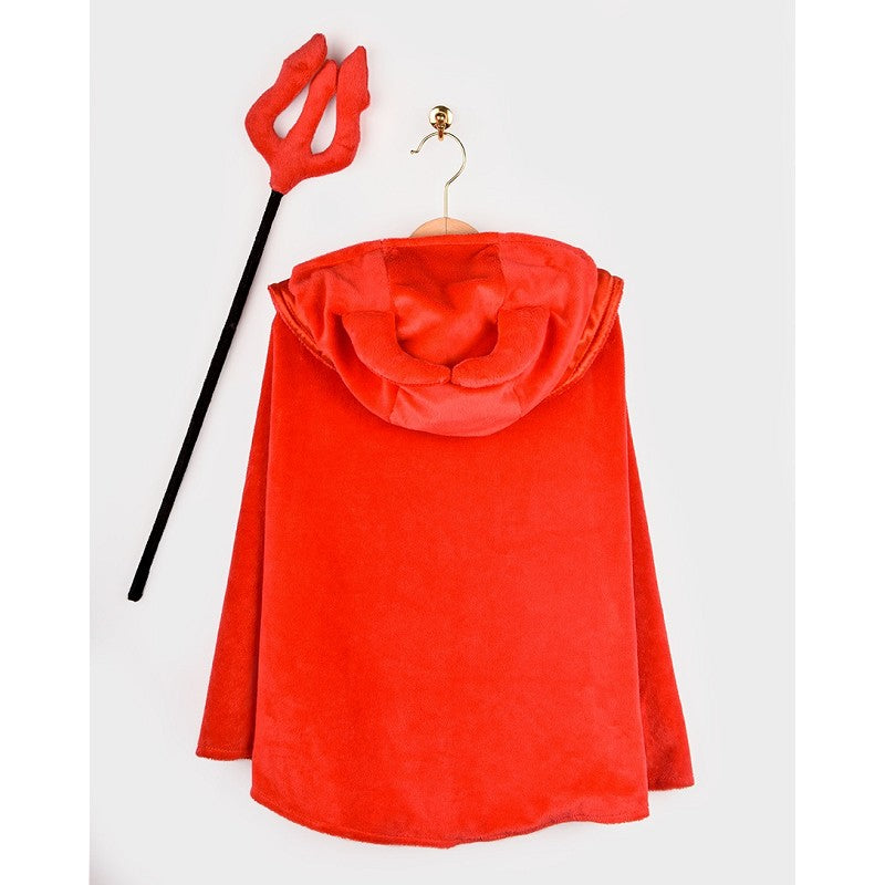 DEVIL CAPE W. WAND DELUXE 104-128 CL 3-8 YEARS