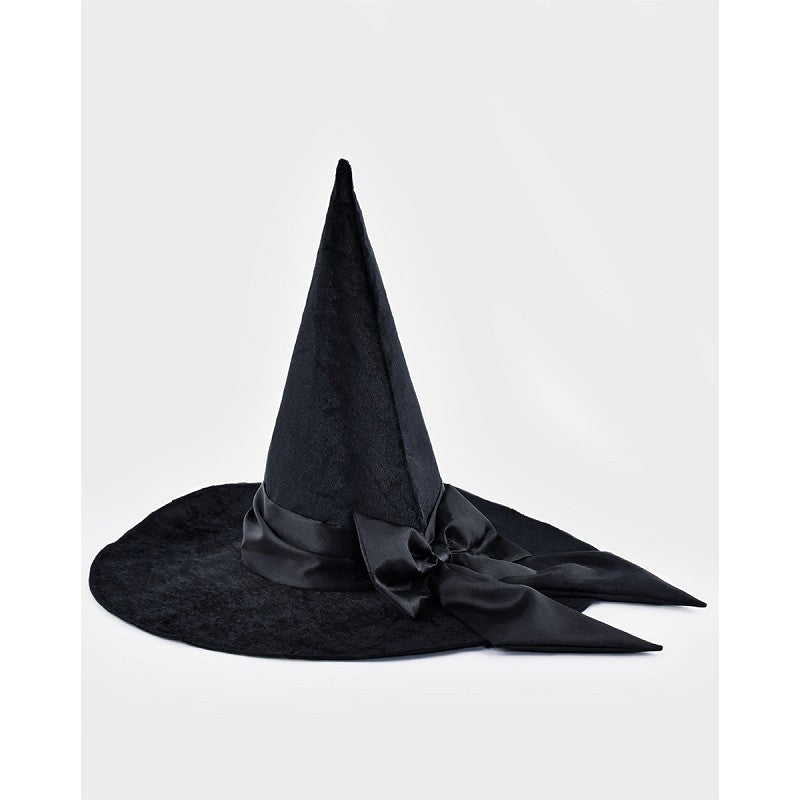 WITCH HAT w SATIN RIBBON NEW SIZE! 8-14 YEARS