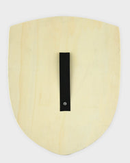 Träsköld, drak svart/silver