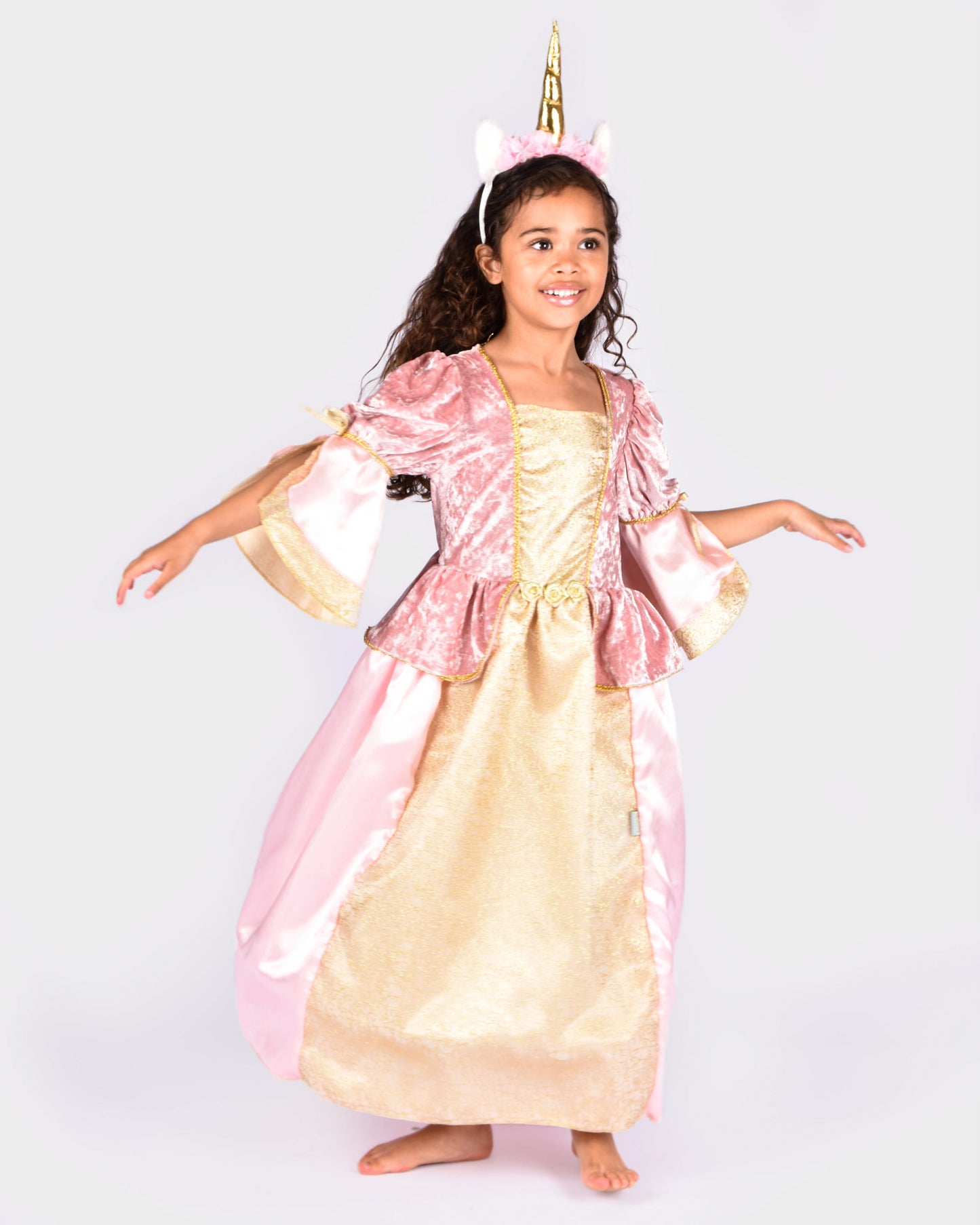 Prinsessa kunglig rosa 110-116 cl 4-6 år