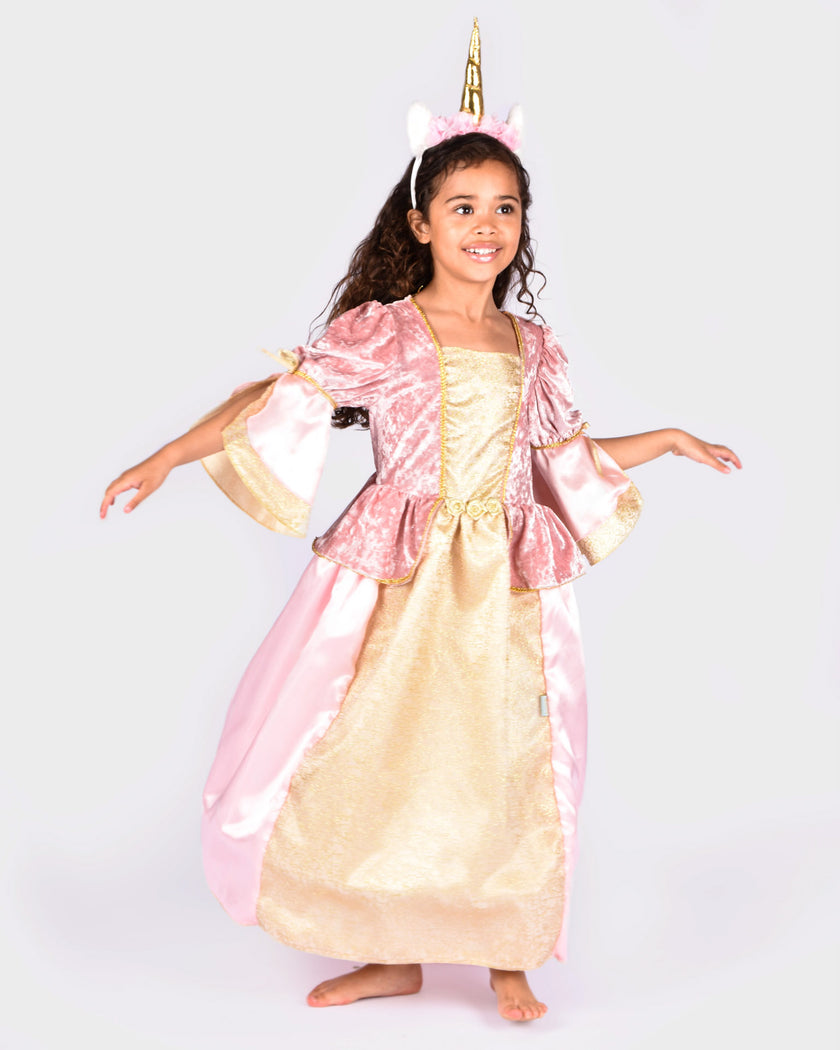 Prinsessa kunglig rosa 110-116 cl 4-6 år