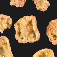 Aura kvarts geoder orange 10st 3-6cm