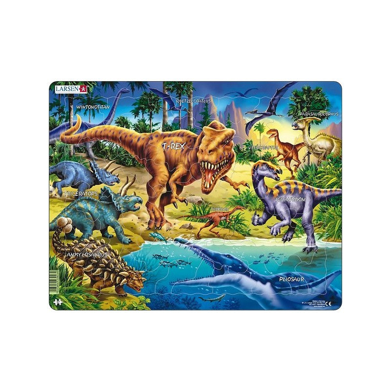 PUZZLE DINOSAUR 36cm 57pcs