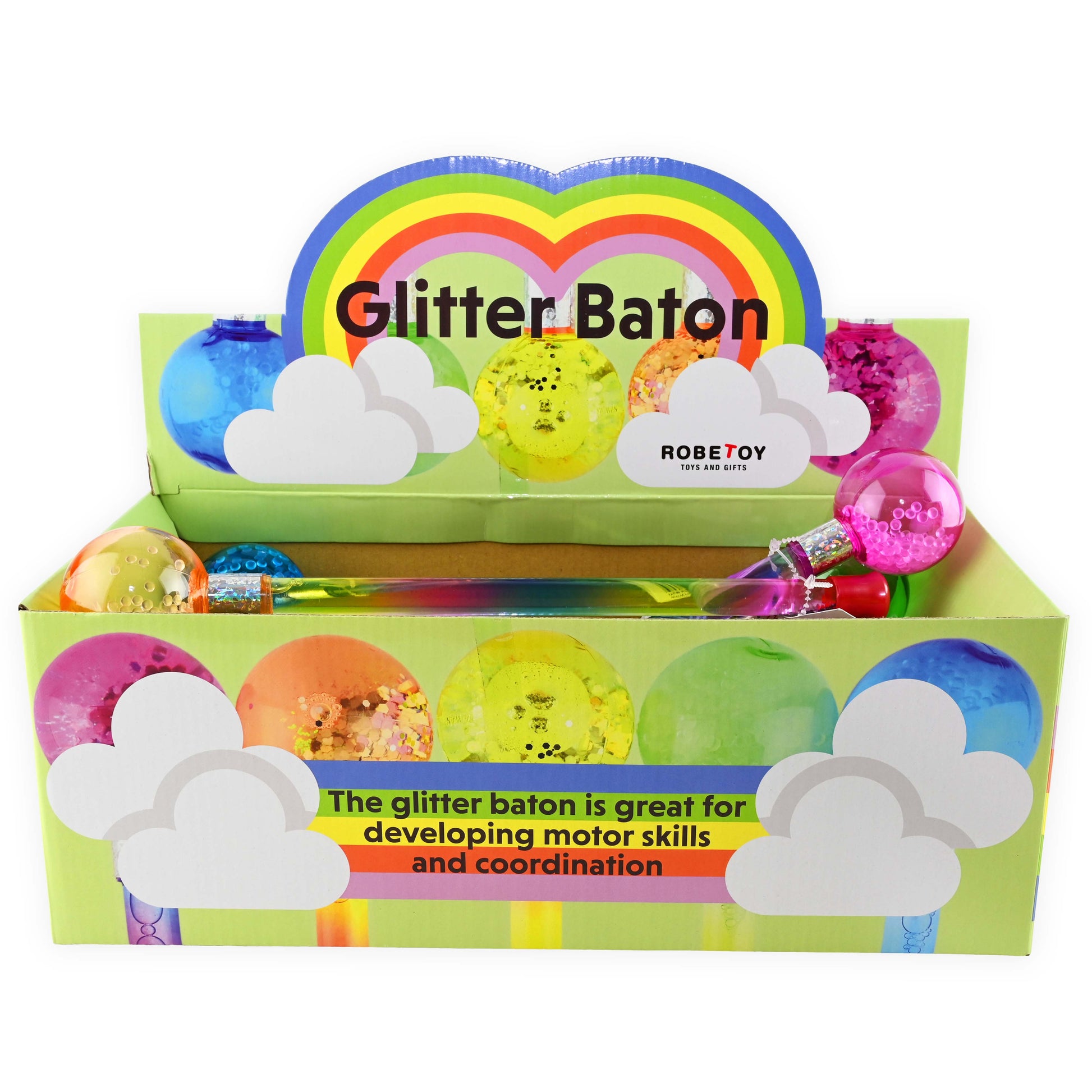 Vattenstav glitter och pärlor 30cm