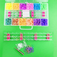 Loom-band med verktyg gör-det-själv 2400pcs 9-1cm