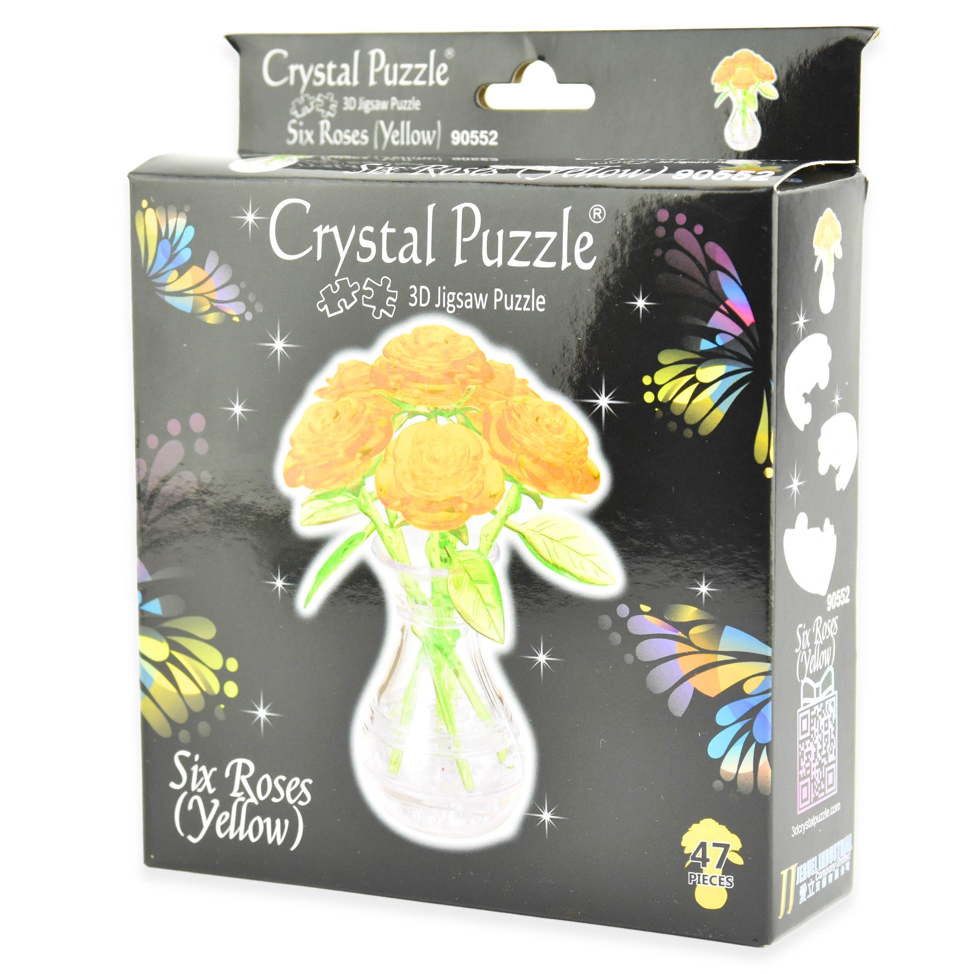 Crystal puzzle six roses yellow 47 bitar