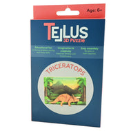 3D-teaterpussel triceratops 17cm