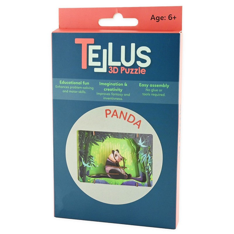 3D-teaterpussel panda 17cm