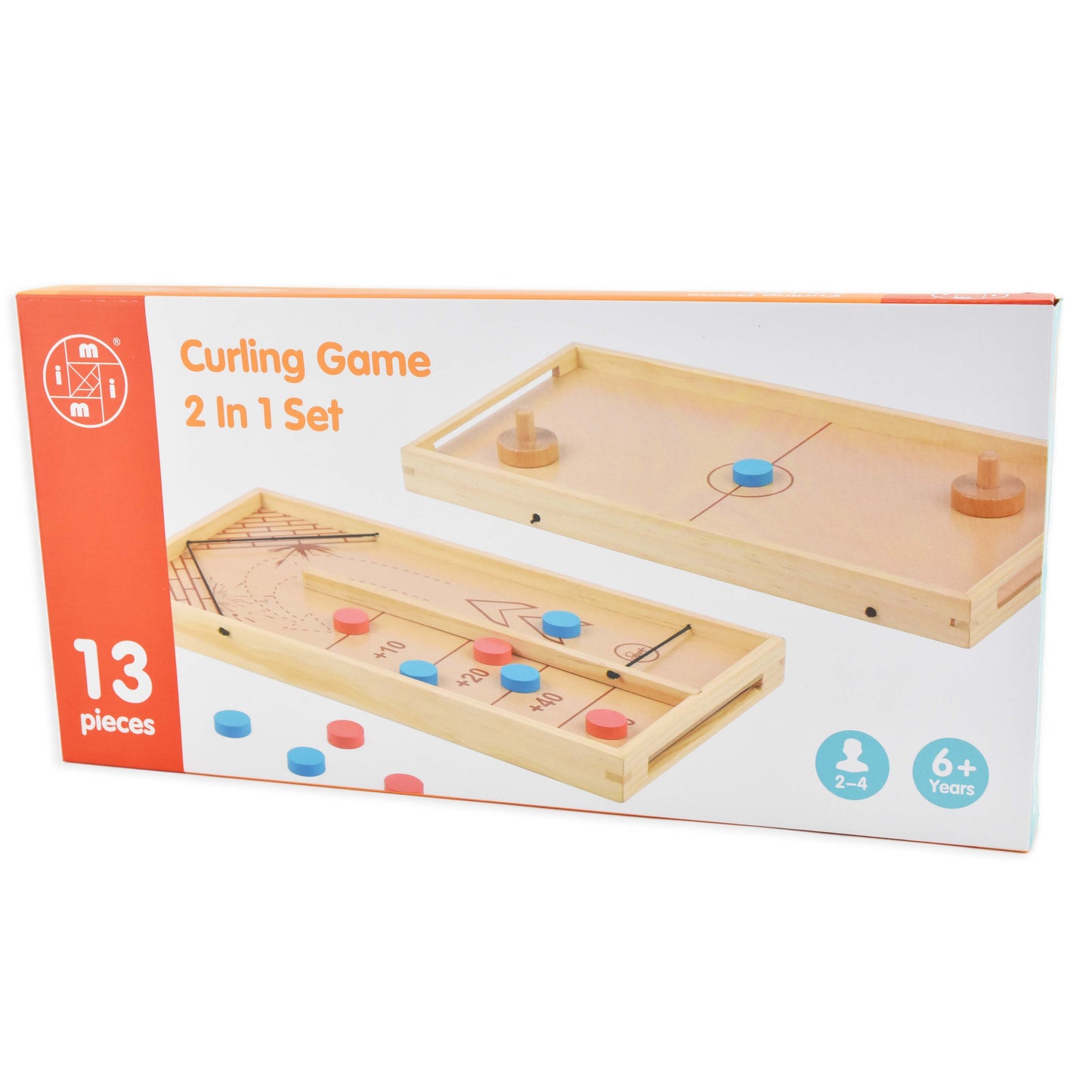 Spel curling 2i1 13 delar 44cm