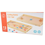 Spel curling 2i1 13 delar 44cm