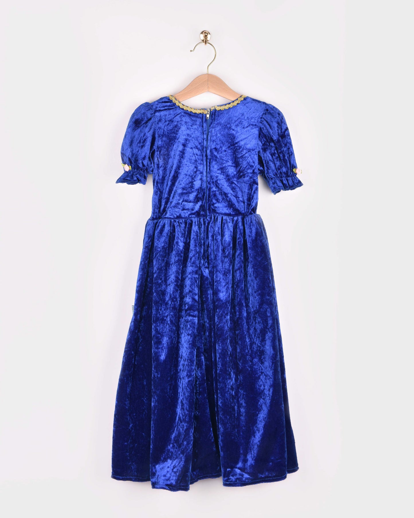 Prinsessklänning sammet blå 98-104 cl 2-4 år