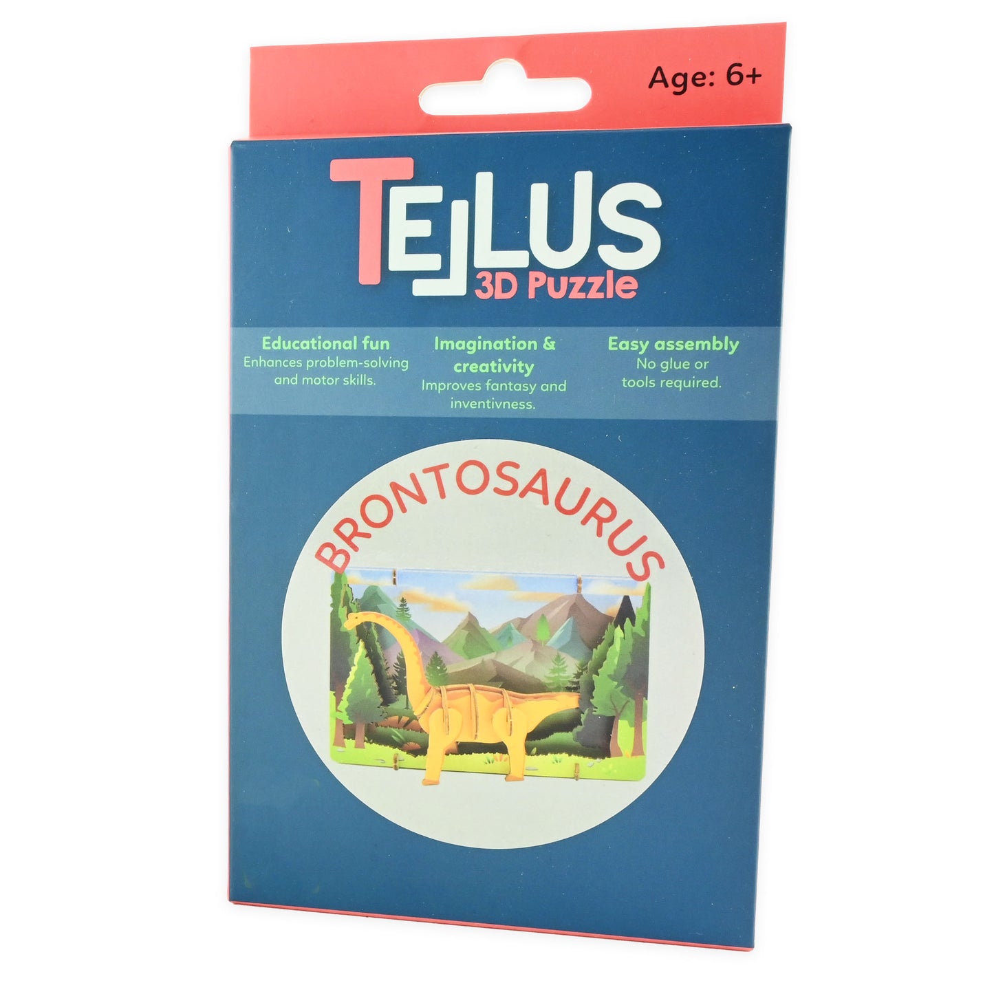 3D-teaterpussel brontosaurus 17cm