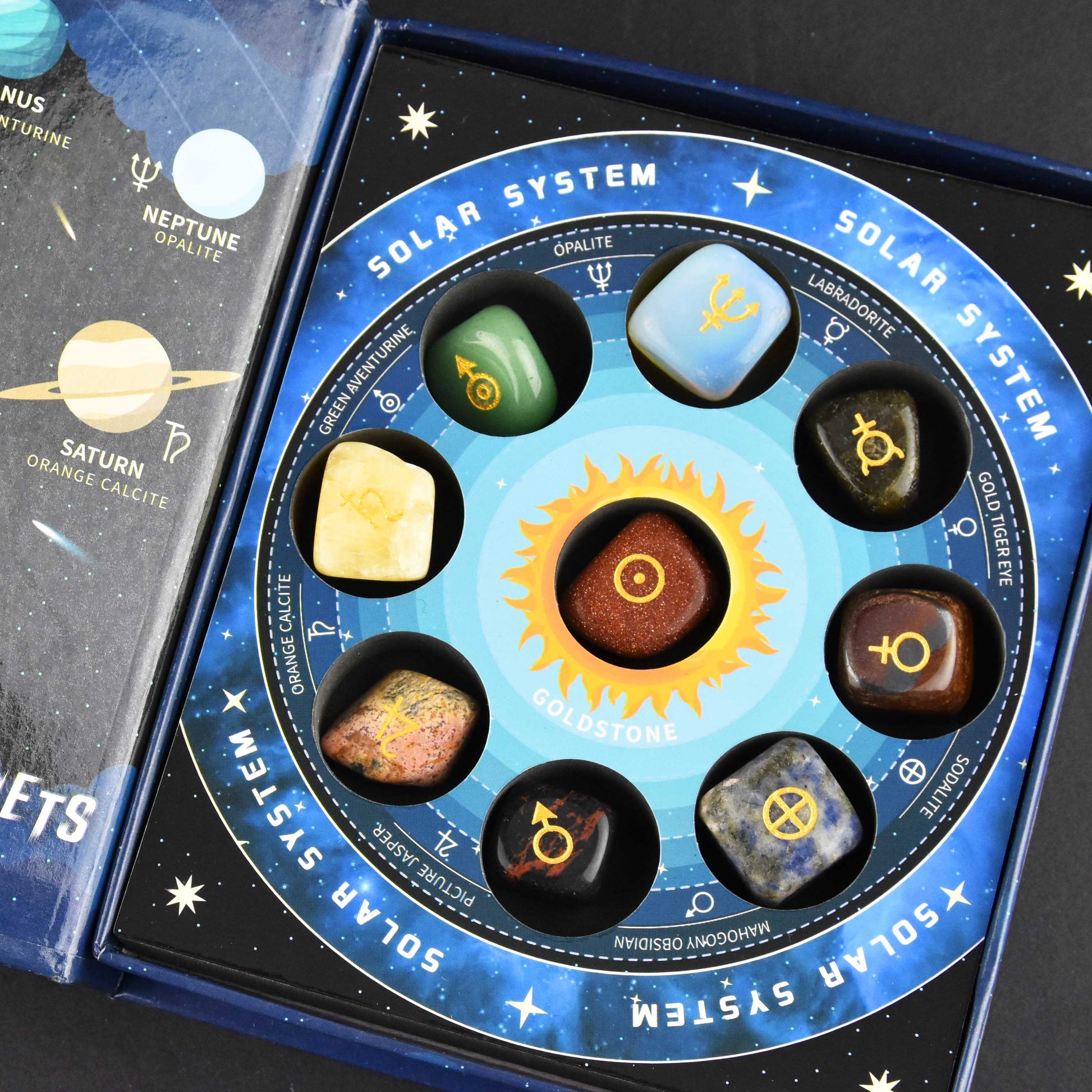 Ädelstensplaneter 9 delar 15cm