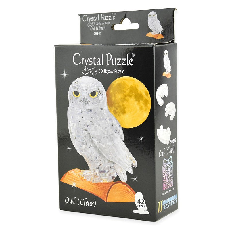 CRYSTAL PUZZLE OWL CLEAR 42pcs
