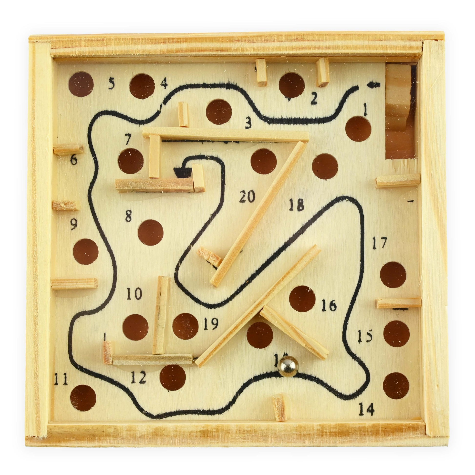 Labyrintspel trä 11cm