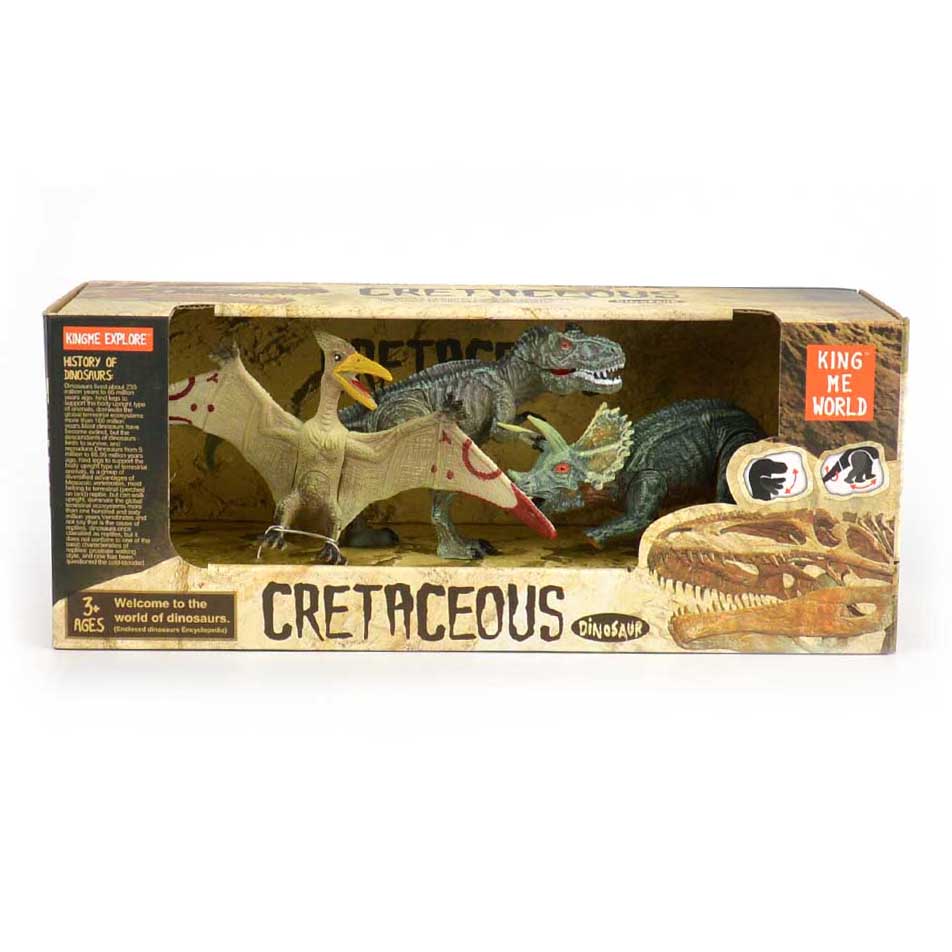 Dinosaurieuppsättning 3 delar 14cm