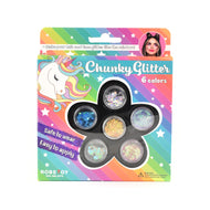 Sminkglitter 6 färger 2cm