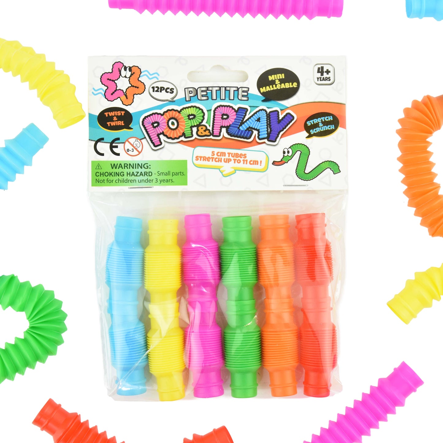 Pop lek-rör 5cm 12 st
