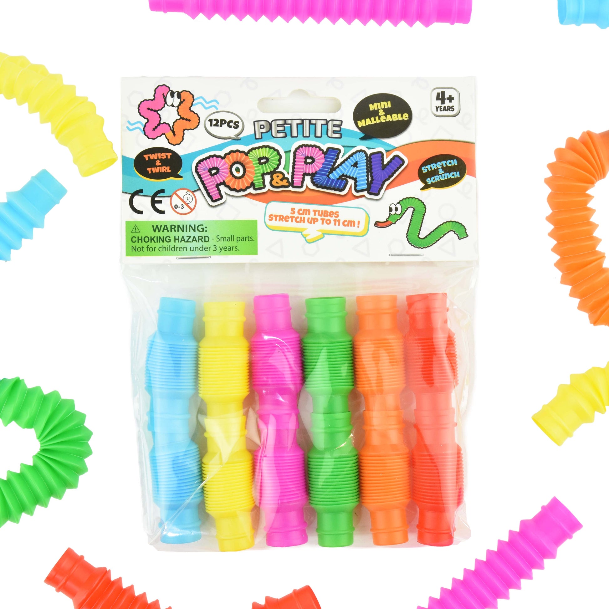 Pop lek-rör 5cm 12 st