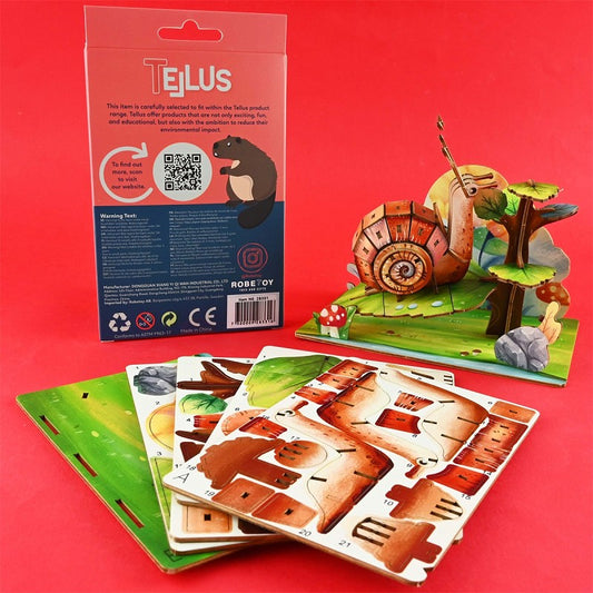 3D POSTCARD PUZZLE SNAIL 17cm