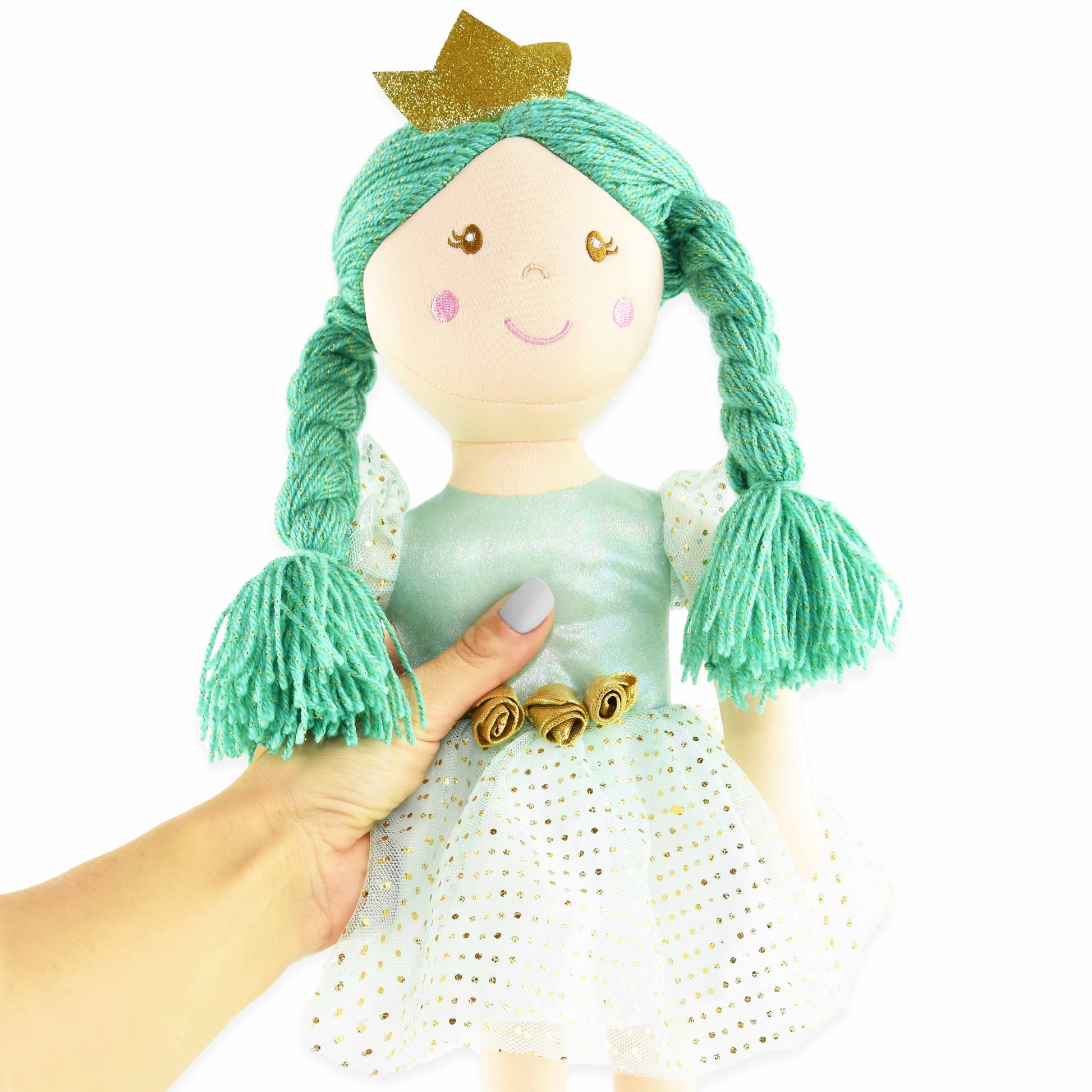 Trasdocka prinsessa turkos 50cm