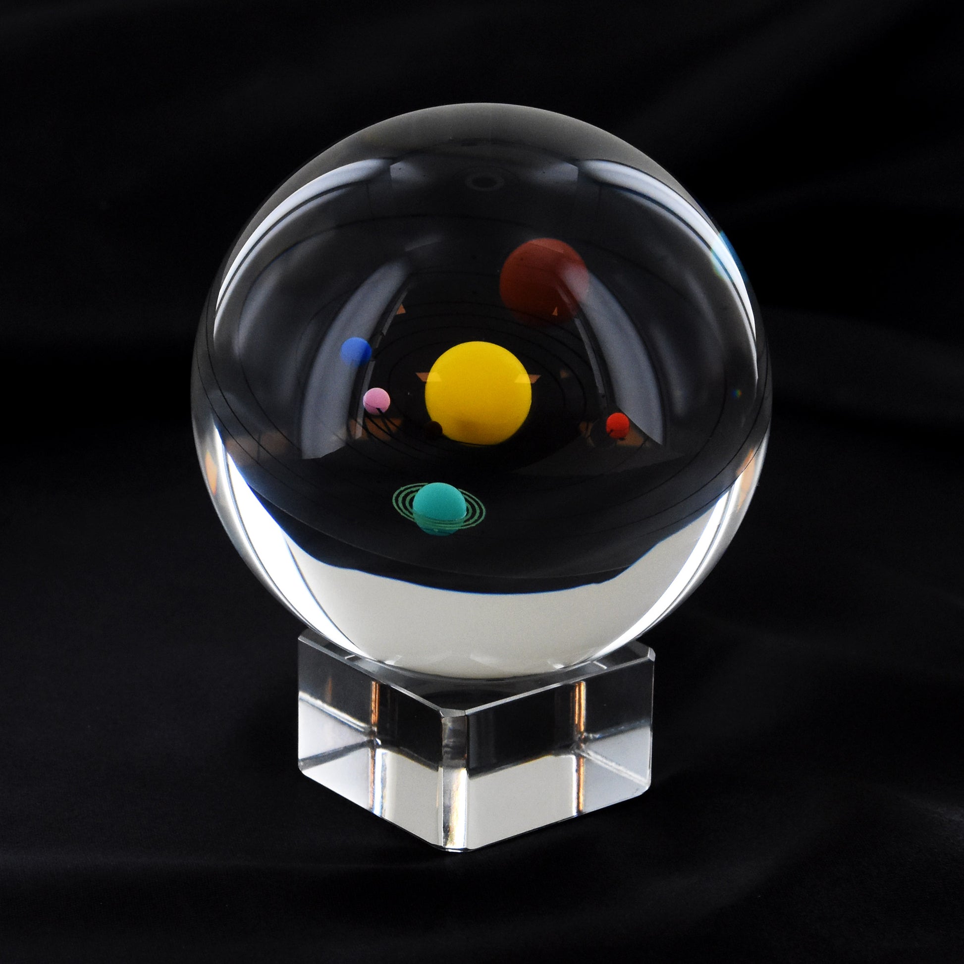 Glob solsystem glas 8cm