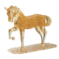 3D Crystal Puzzle Pussel häst guld 101 bitar