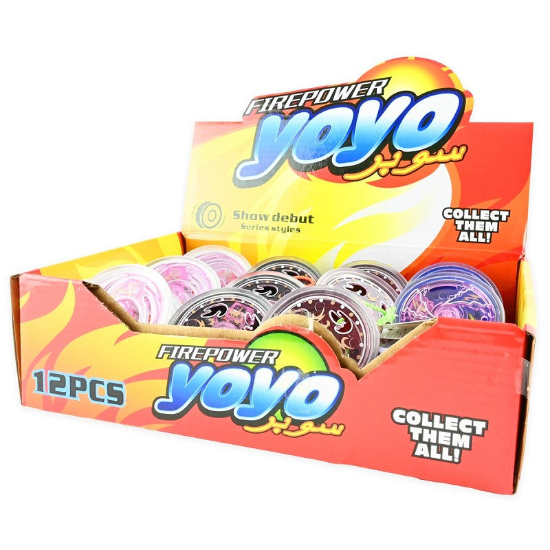 Metall yoyo med ljus b/o 6cm