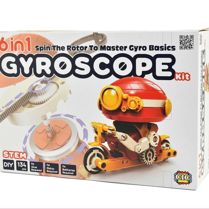 Vetenskapskit med gyroskop 6in1 134delar