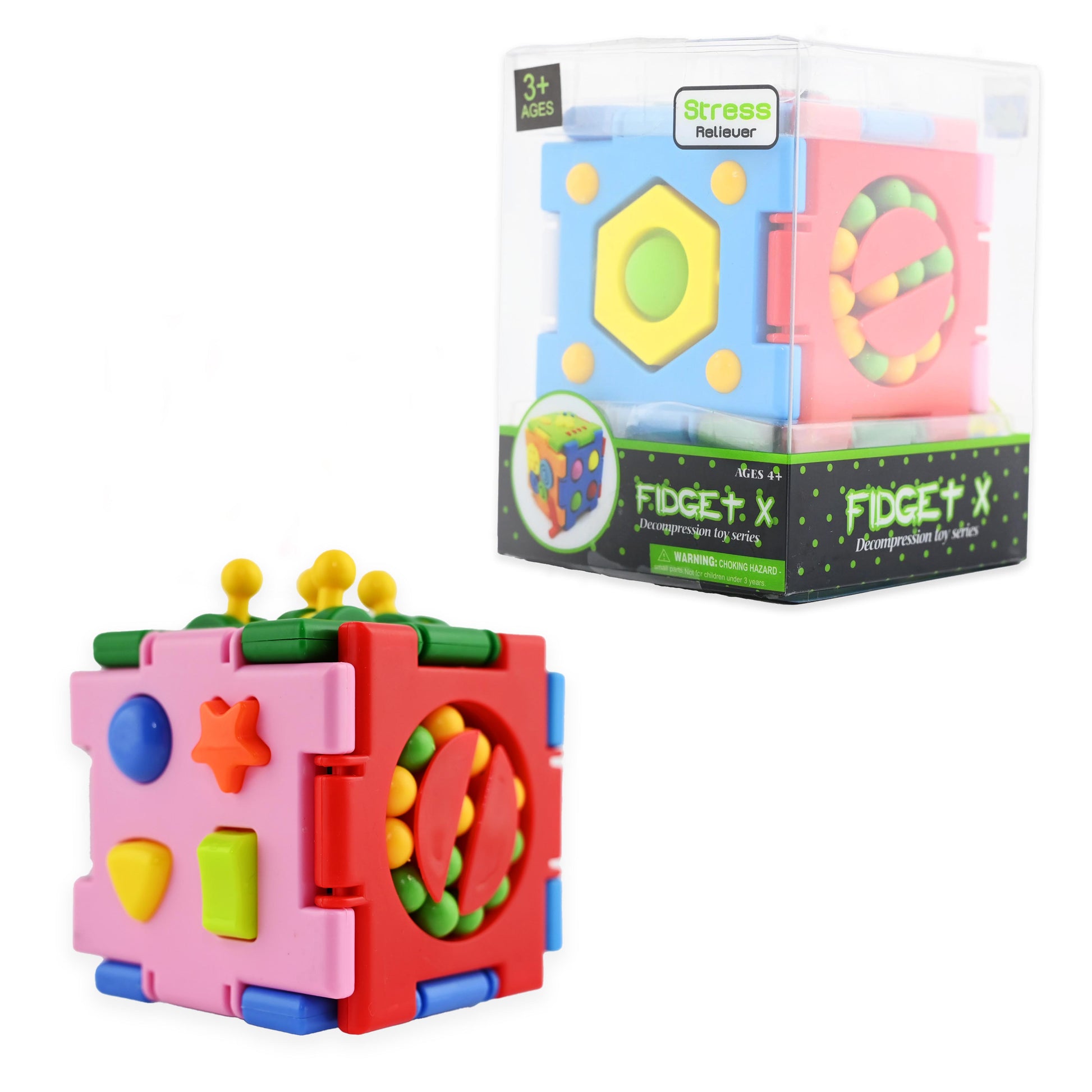 Fidgetkub sensorisk 7cm