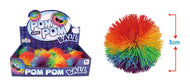 Boll pom pom regnbåge 8cm