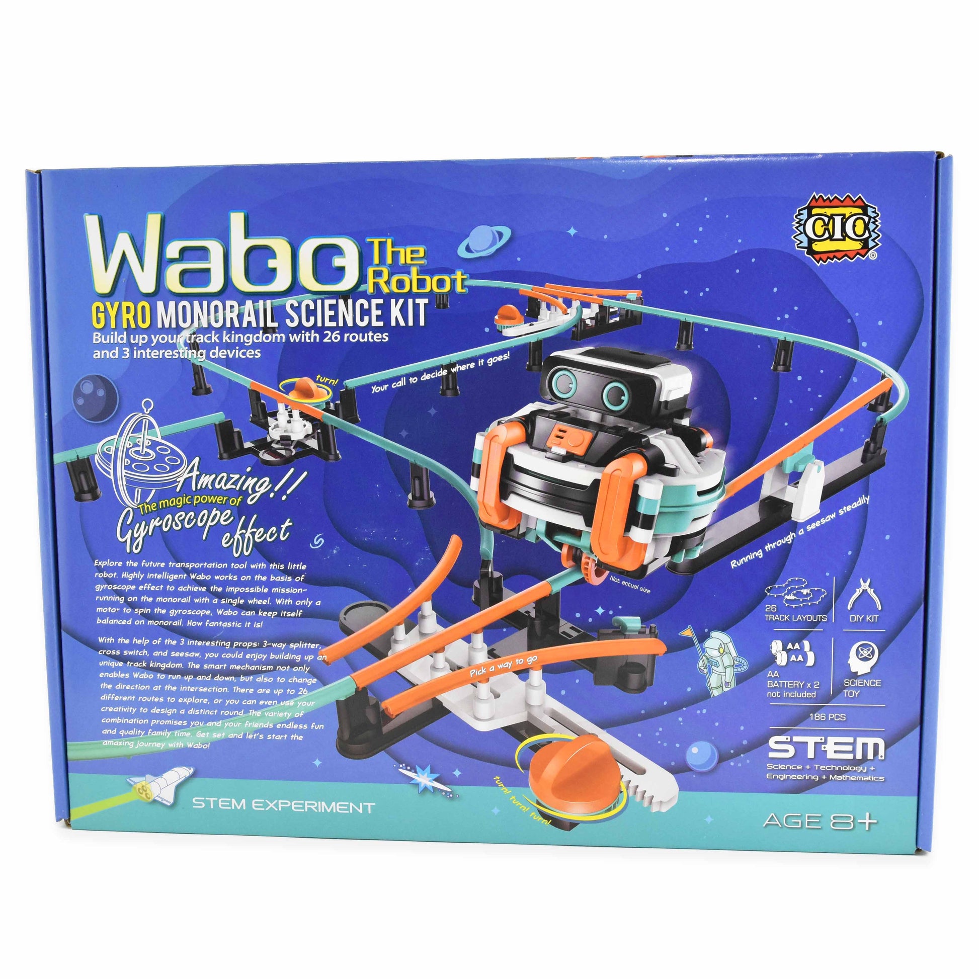 Wabo robotbyggsats 186 delar 38cm