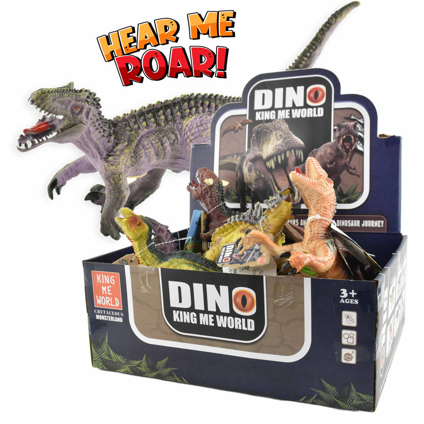 Mjuk dinosaurie med ljud 30-35cm