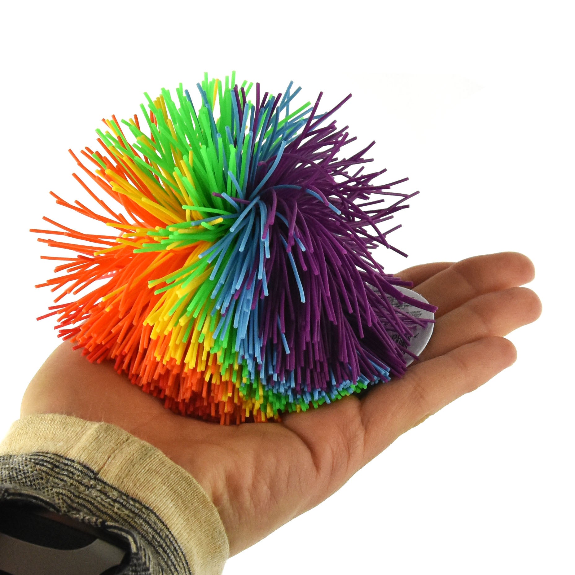 Boll pom pom regnbåge 10cm