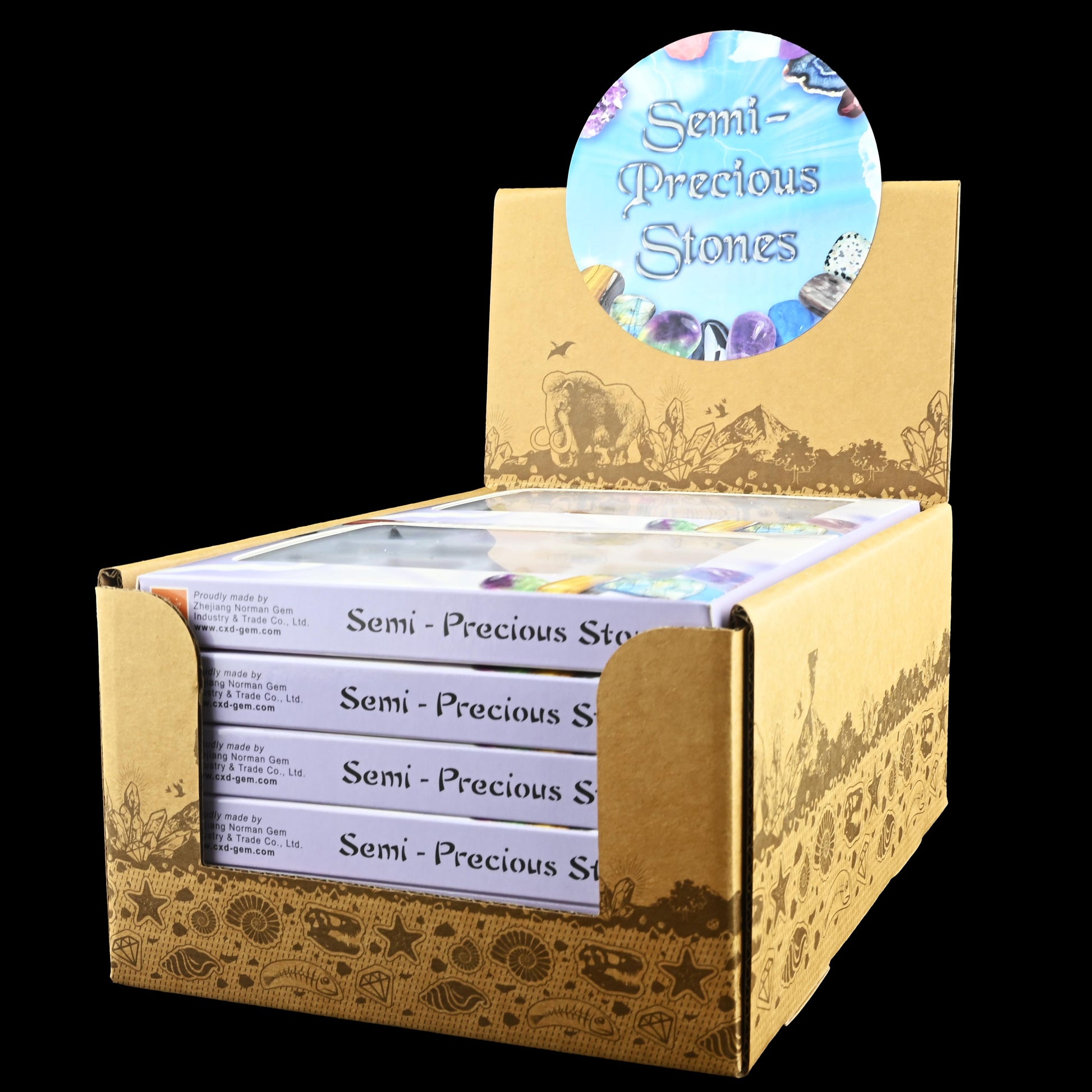 Ädelstensdiagramlåda 14cm 12st