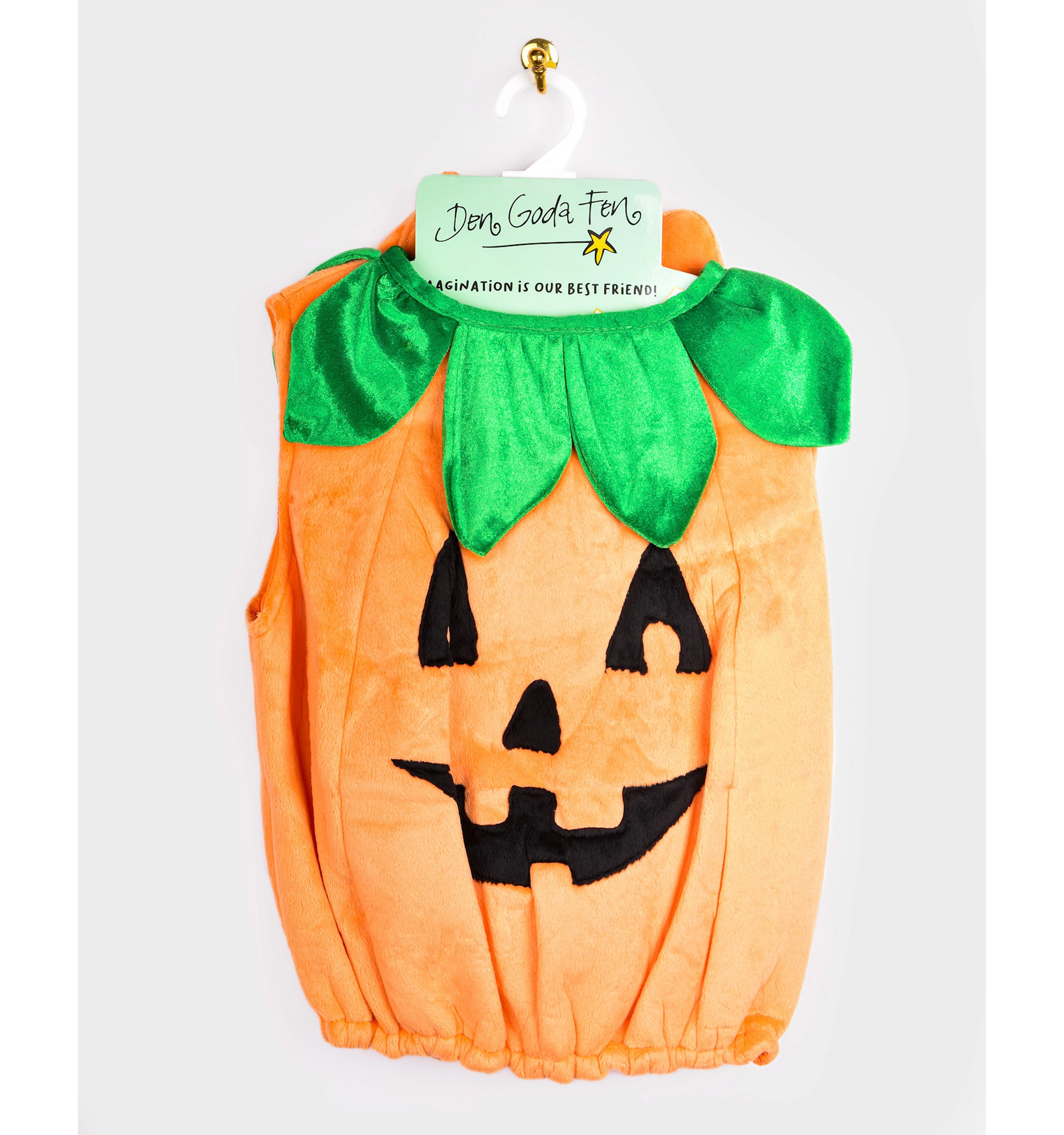 Pumpakostym Halloween – Söt utklädnad med hatt (2–4 år)