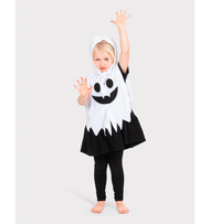 Mini Cape White Ghost – Halloweenkostym för de minsta