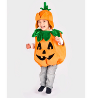Pumpakostym Halloween – Söt utklädnad med hatt (2–4 år)
