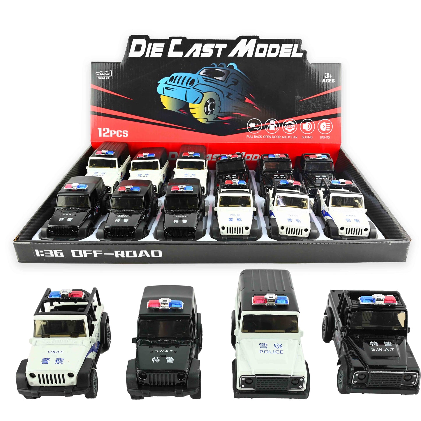 Polis terrängbil pb 11cm