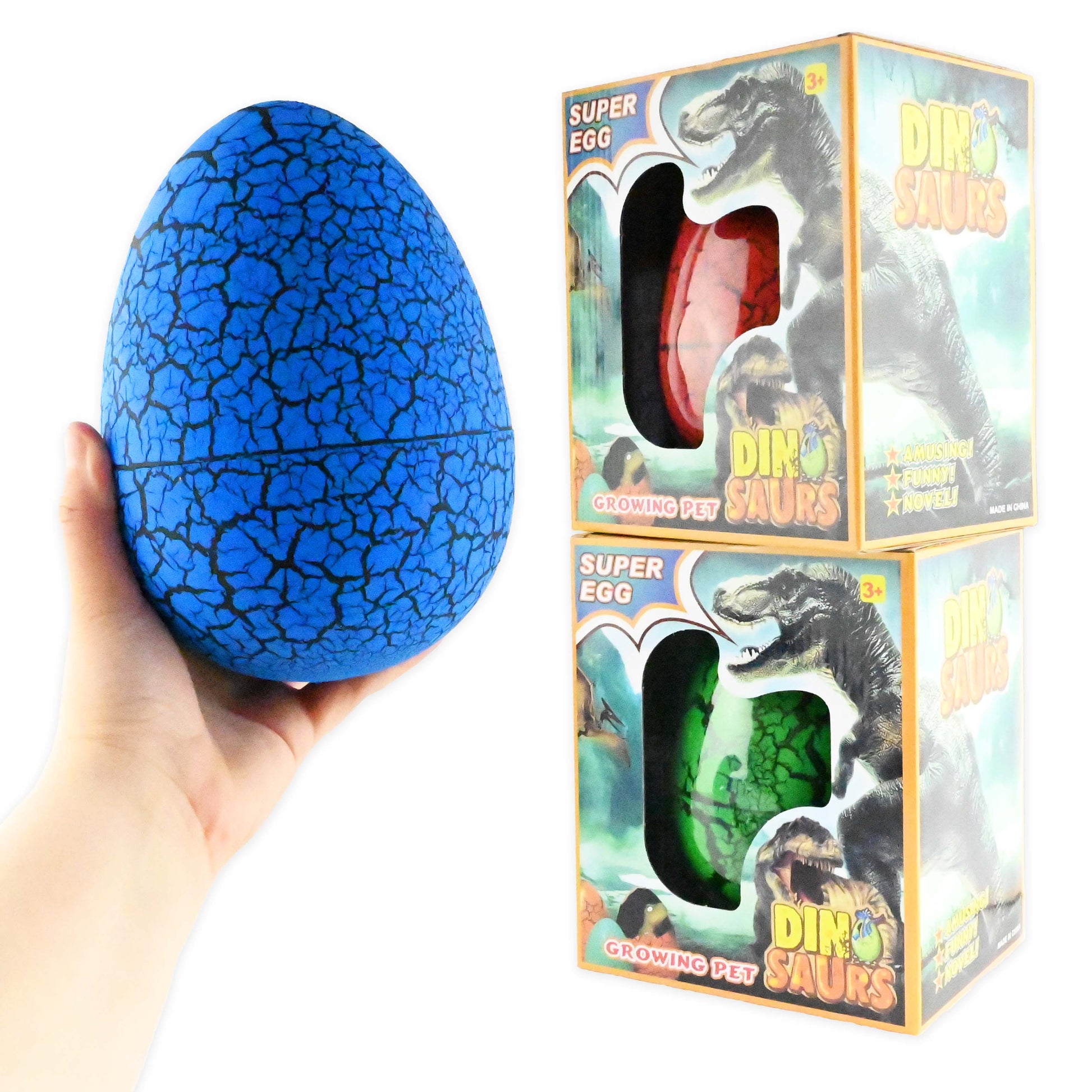 Växande dinosaurieägg jätte 19cm