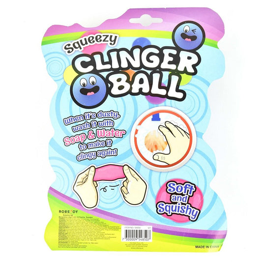 SQUEEZE BALL STICKY WALL 6pcs 4cm
