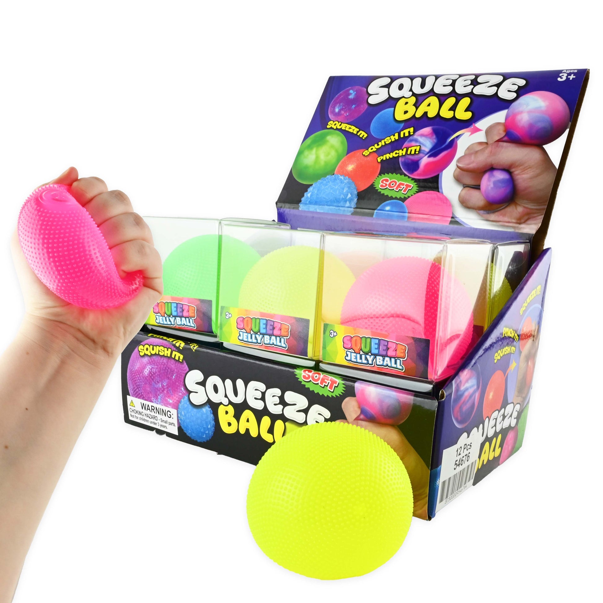 Kläm sockerboll neon 6,5cm