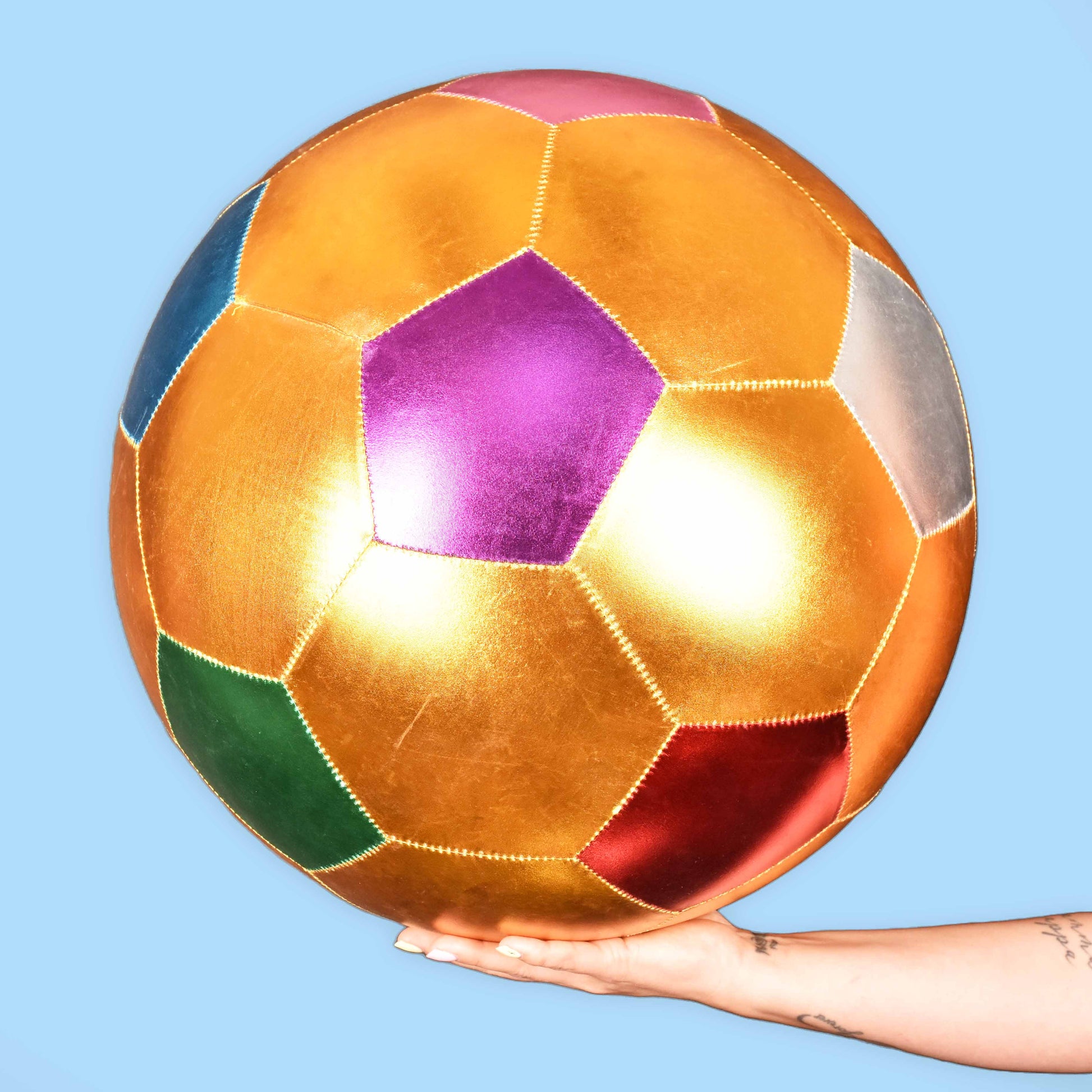 Stor mjuk metallisk boll opumpad 50cm