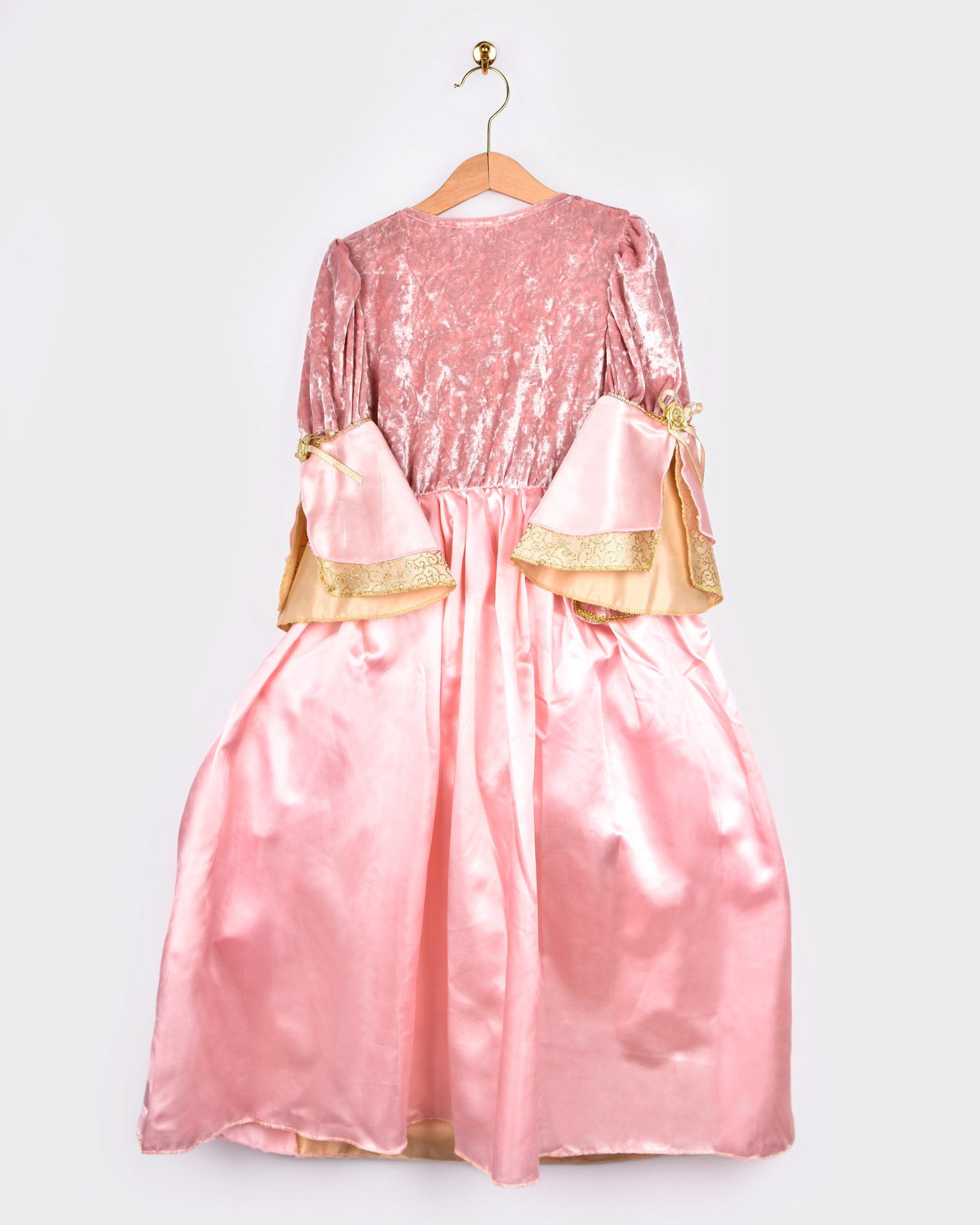 Prinsessa kunglig rosa sammetsklänning 4-8 år