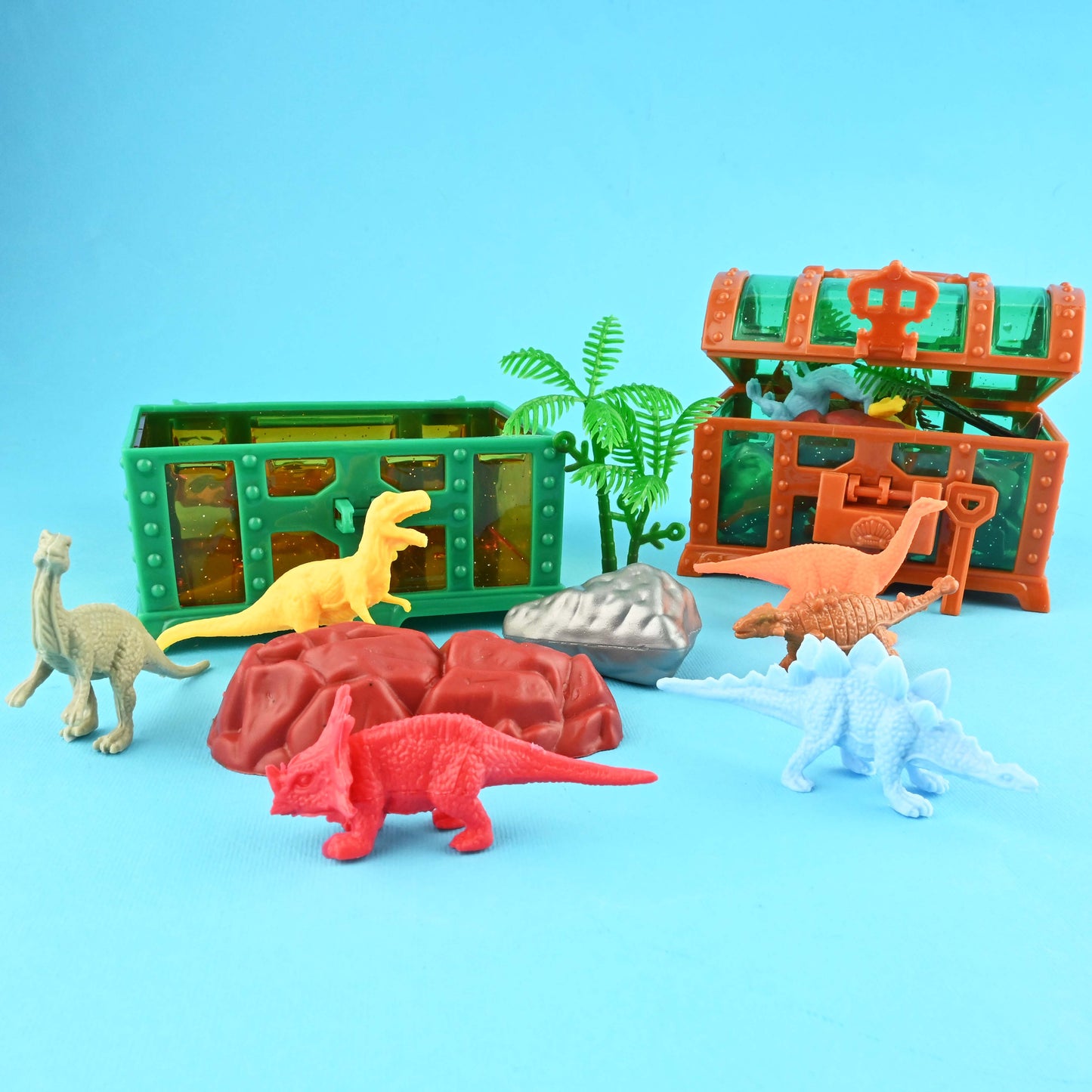 Skattkista dinosaurier 12 stycken 10cm